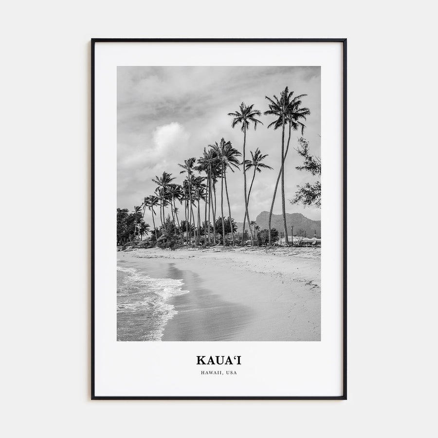 Kauai Portrait B&W No 1 Poster