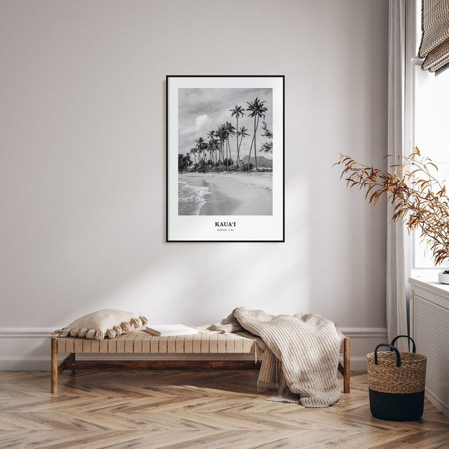 Kauai Portrait B&W No 1 Poster