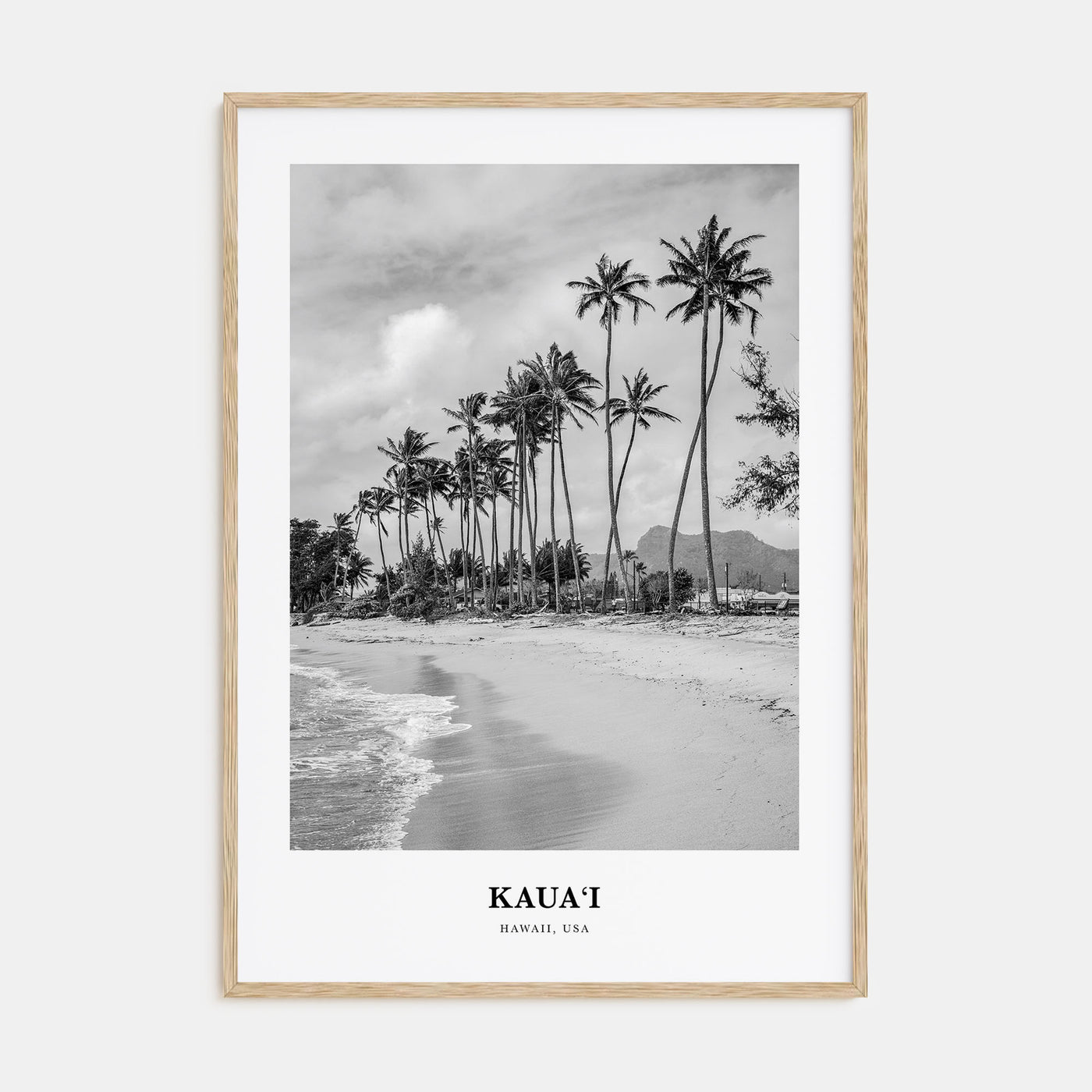 Kauai Portrait B&W No 1 Poster