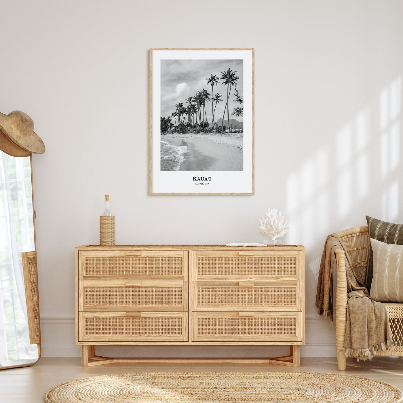 Kauai Portrait B&W No 1 Poster