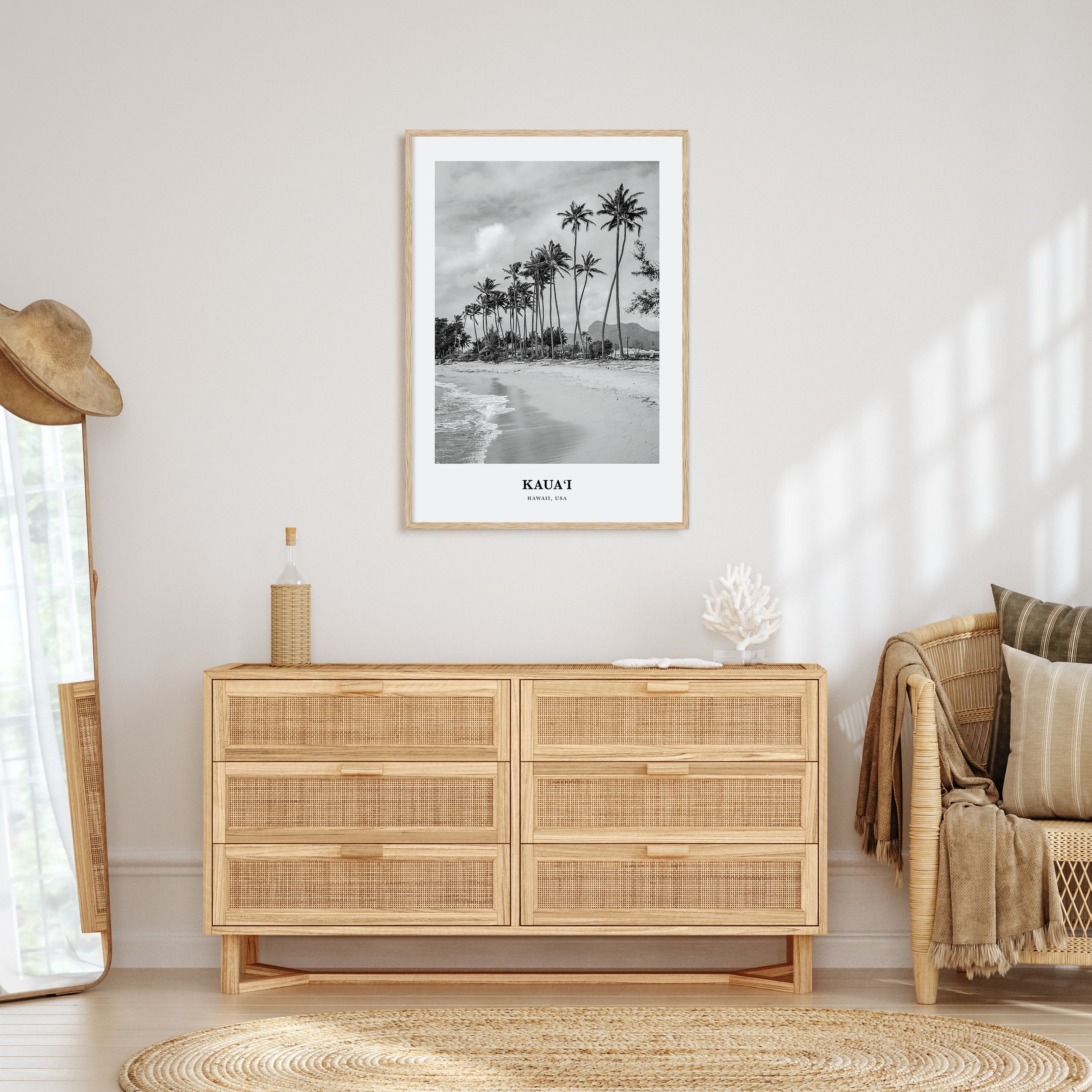 Kauai Portrait B&W No 1 Poster