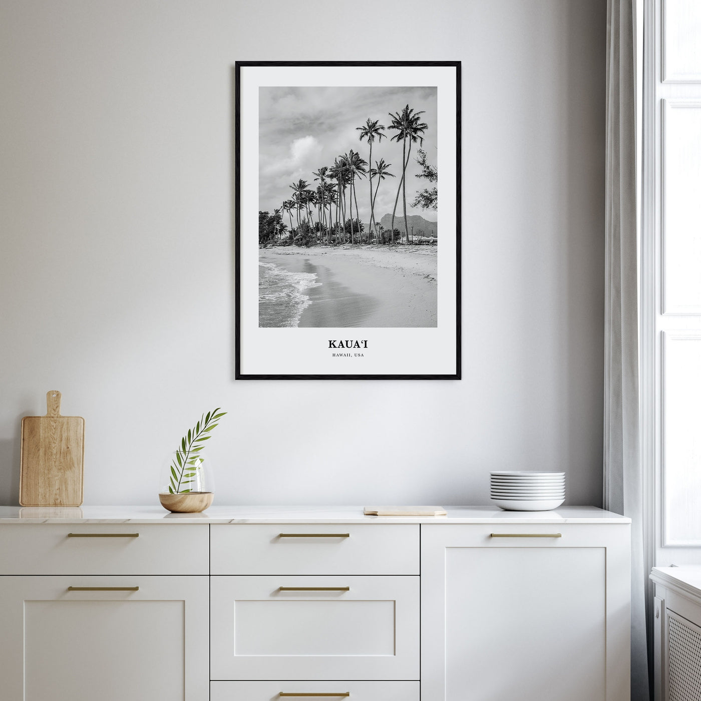 Kauai Portrait B&W No 1 Poster