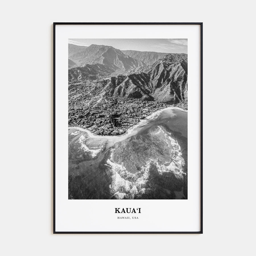 Kauai Portrait B&W No 2 Poster