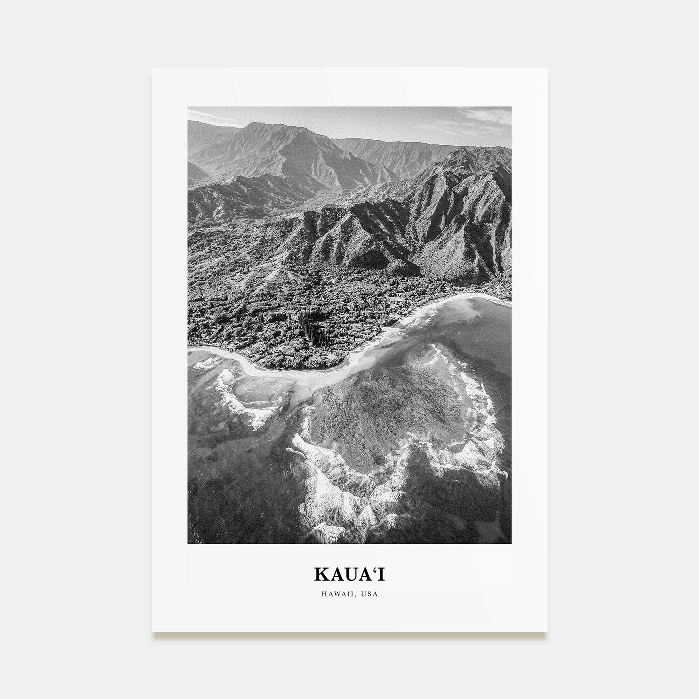 Kauai Portrait B&W No 2 Poster