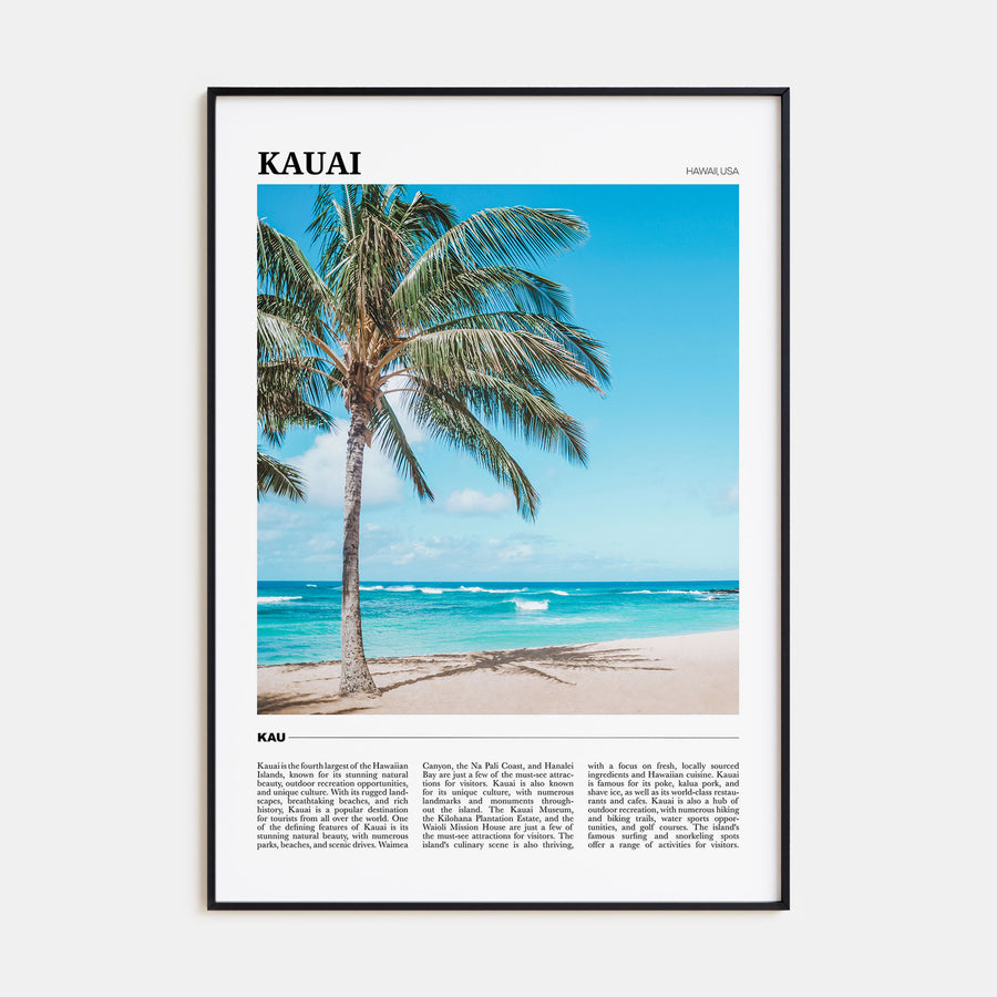 Kauai Travel Color No 2 Poster