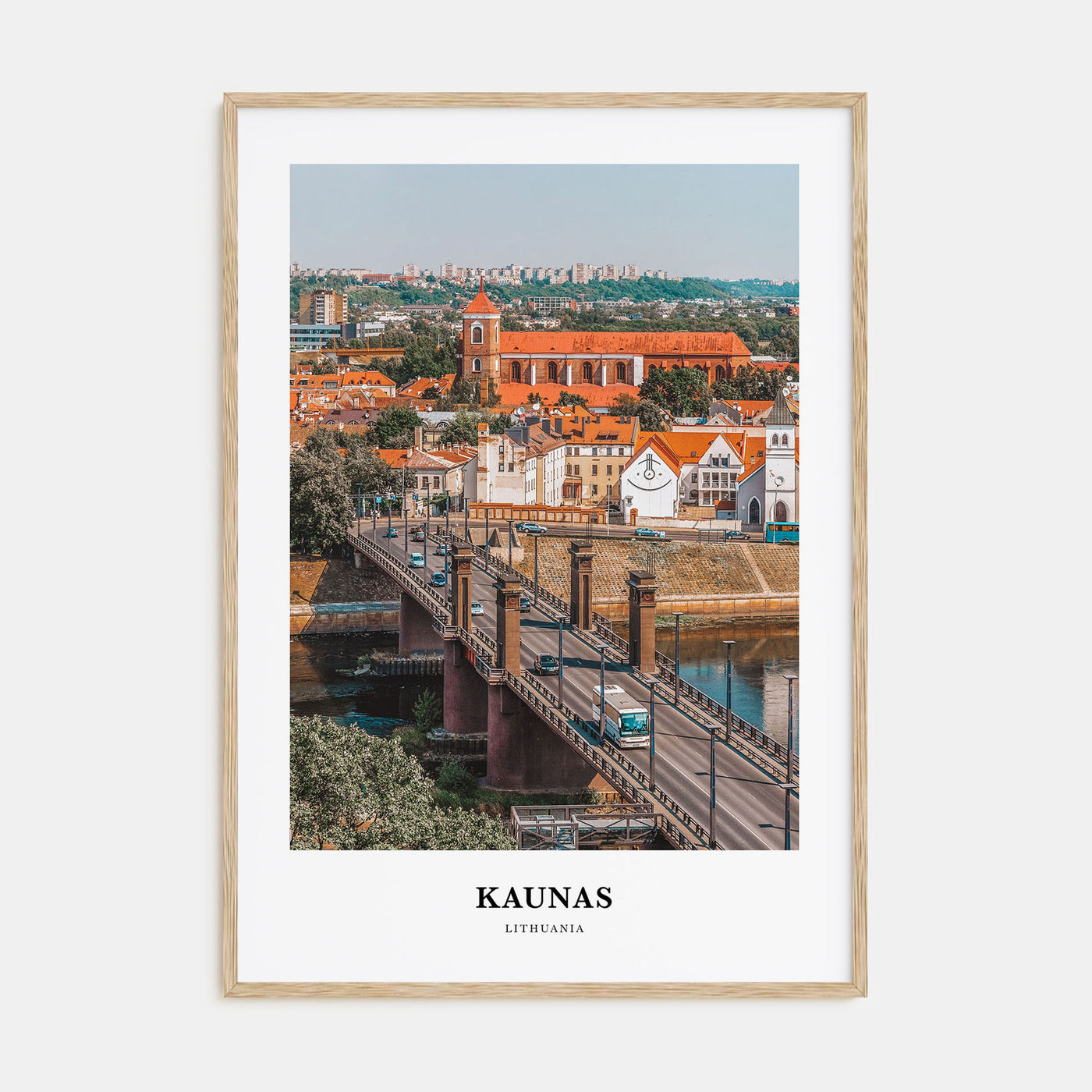 Kaunas Portrait Color Poster