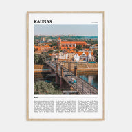 Kaunas Travel Color Poster