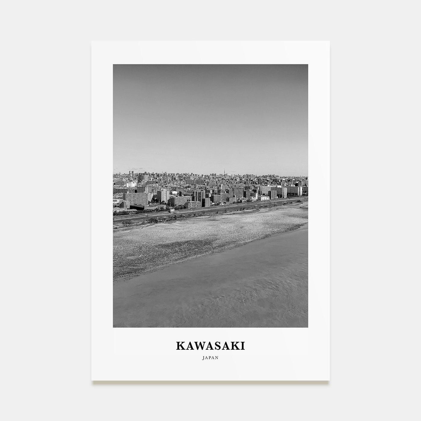 Kawasaki Portrait B&W Poster