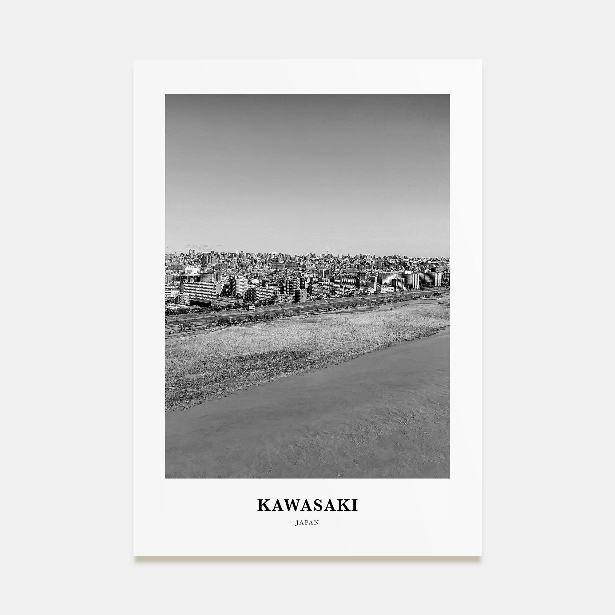 Kawasaki Portrait B&W Poster