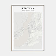 Kelowna Map Portrait Poster
