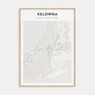 Kelowna Map Portrait Poster
