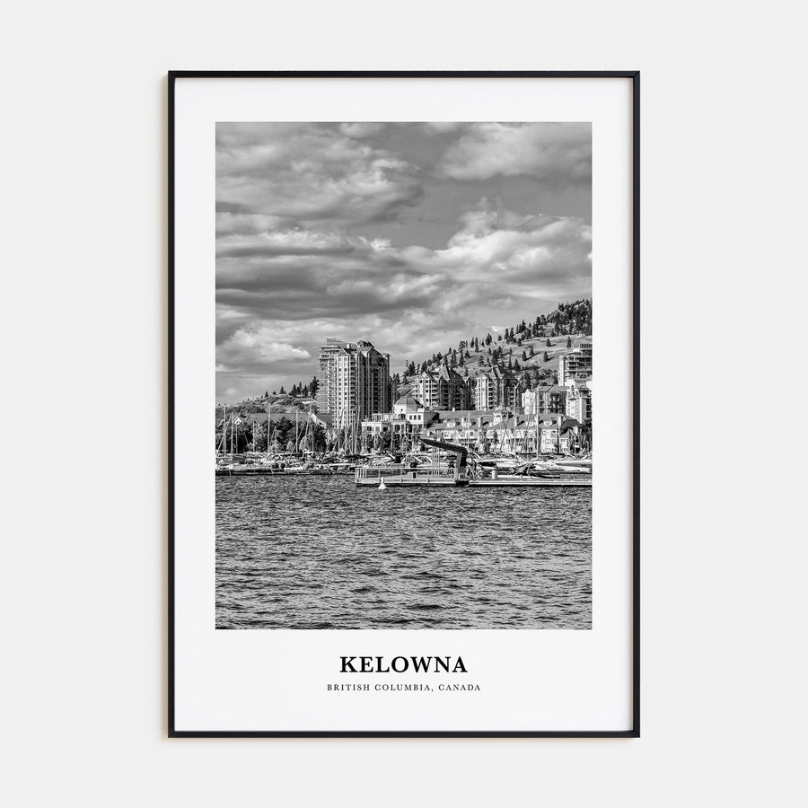 Kelowna Portrait B&W Poster