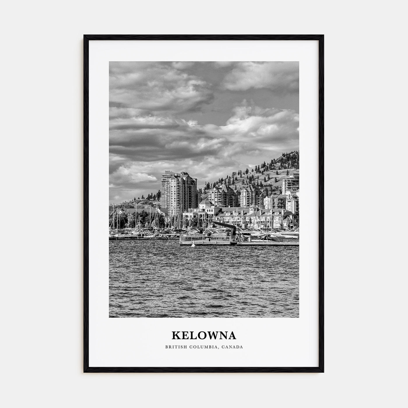 Kelowna Portrait B&W Poster