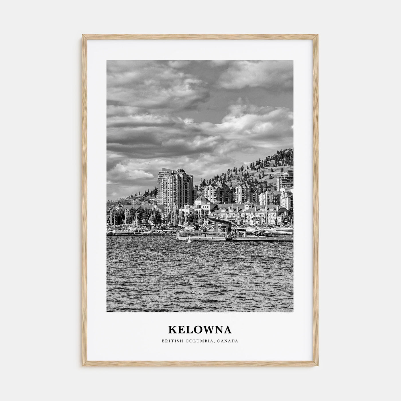 Kelowna Portrait B&W Poster
