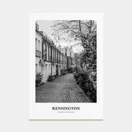 Kensington Portrait B&W Poster
