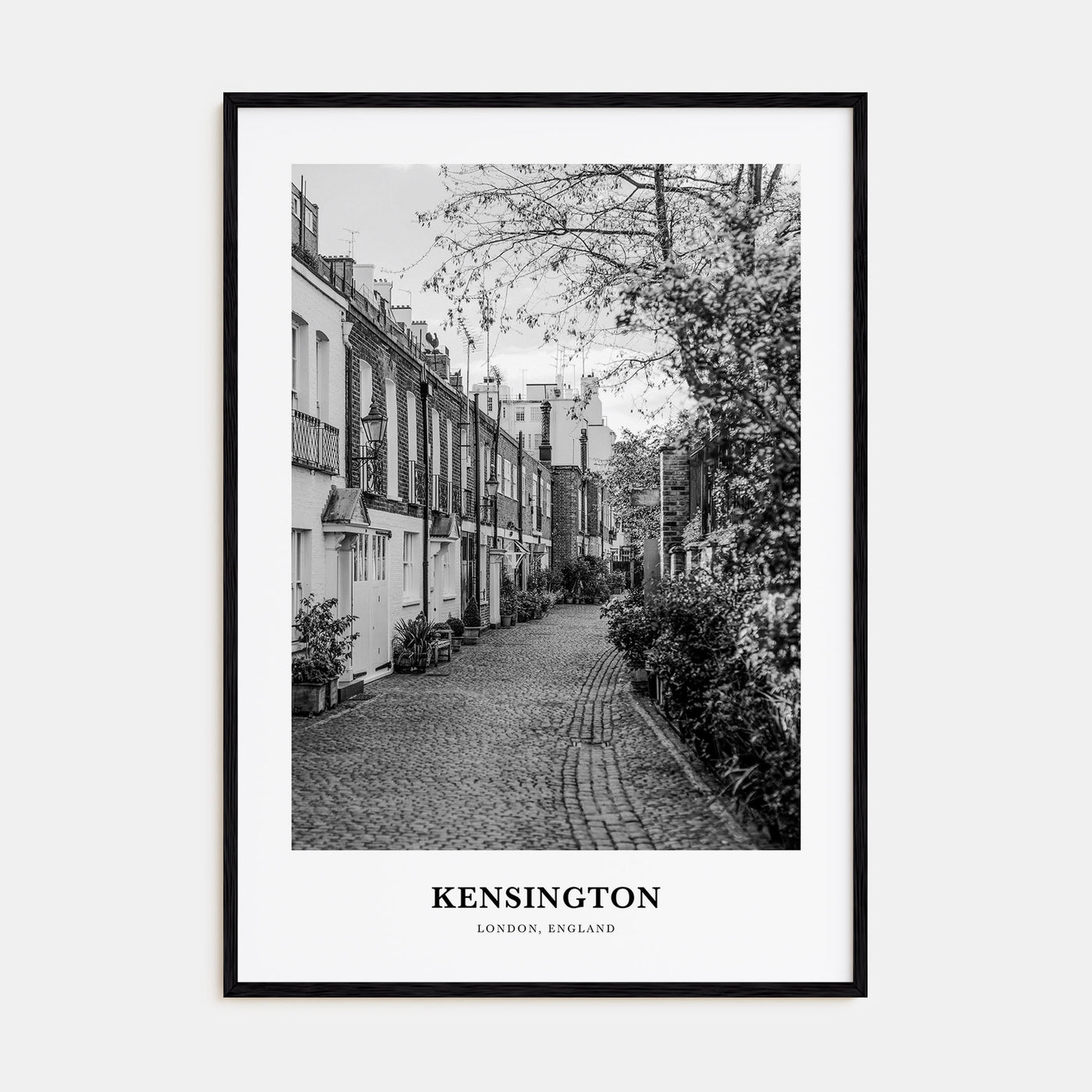 Kensington Portrait B&W Poster