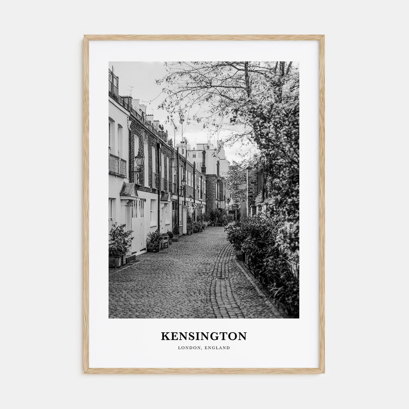Kensington Portrait B&W Poster