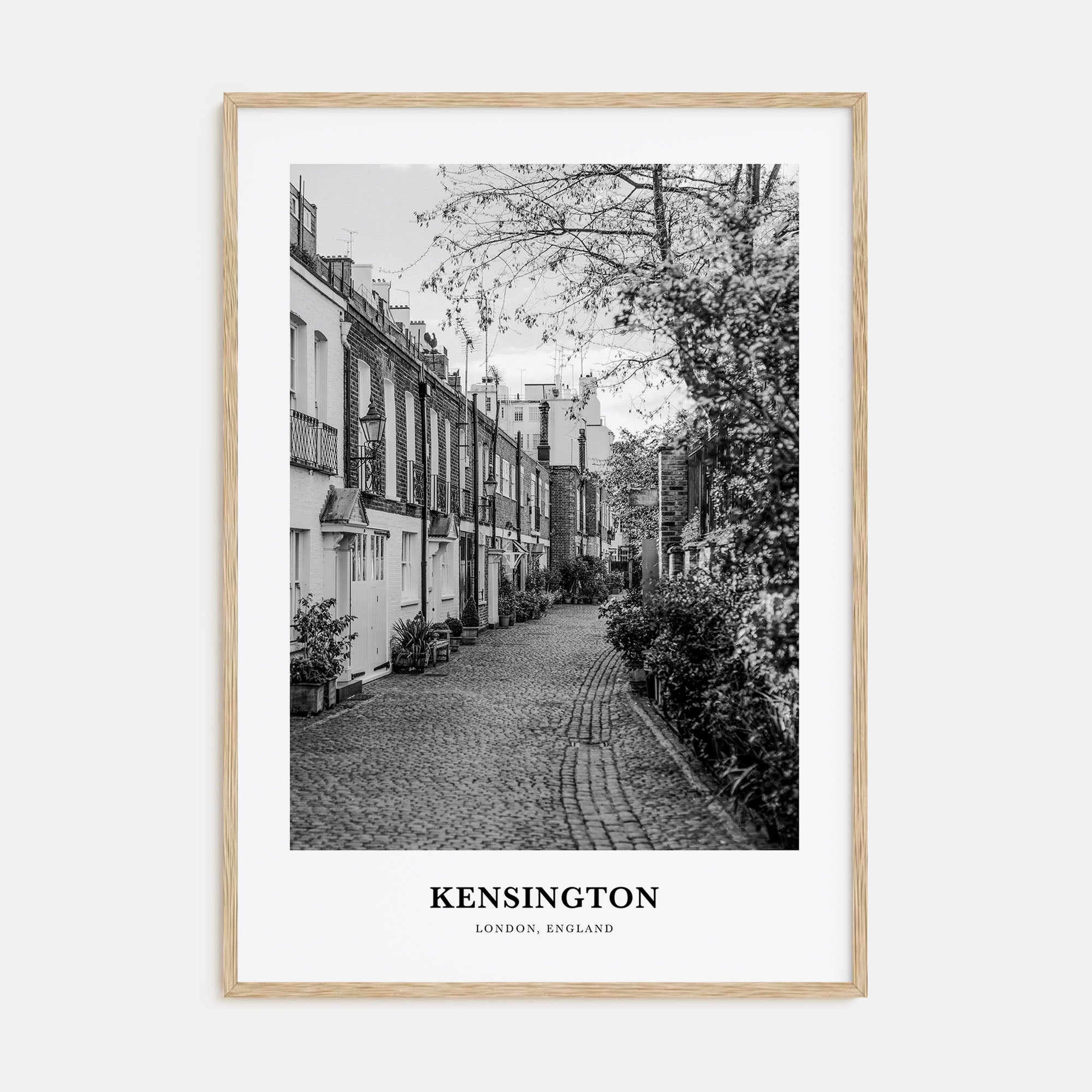 Kensington Portrait B&W Poster
