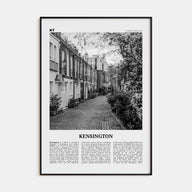 Kensington Travel B&W Poster