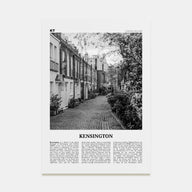 Kensington Travel B&W Poster
