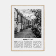 Kensington Travel B&W Poster