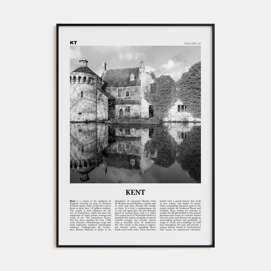 Kent Travel B&W Poster