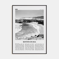 Kenton-on-Sea Travel B&W Poster