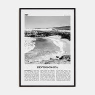 Kenton-on-Sea Travel B&W Poster