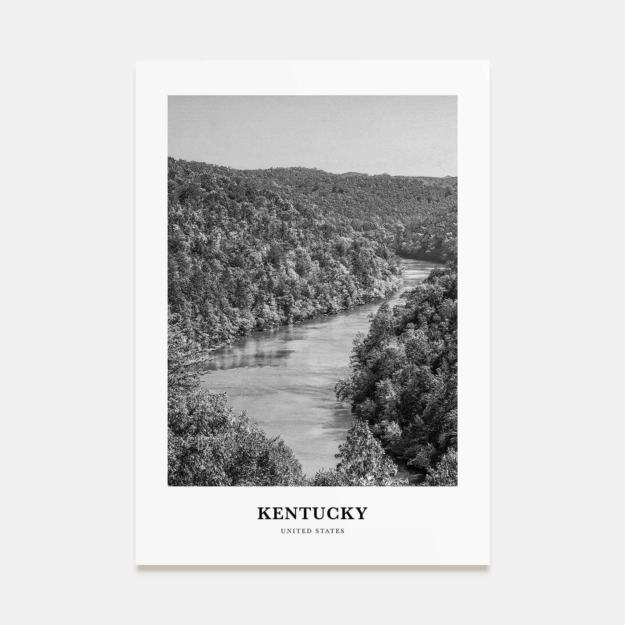 Kentucky Portrait B&W Poster