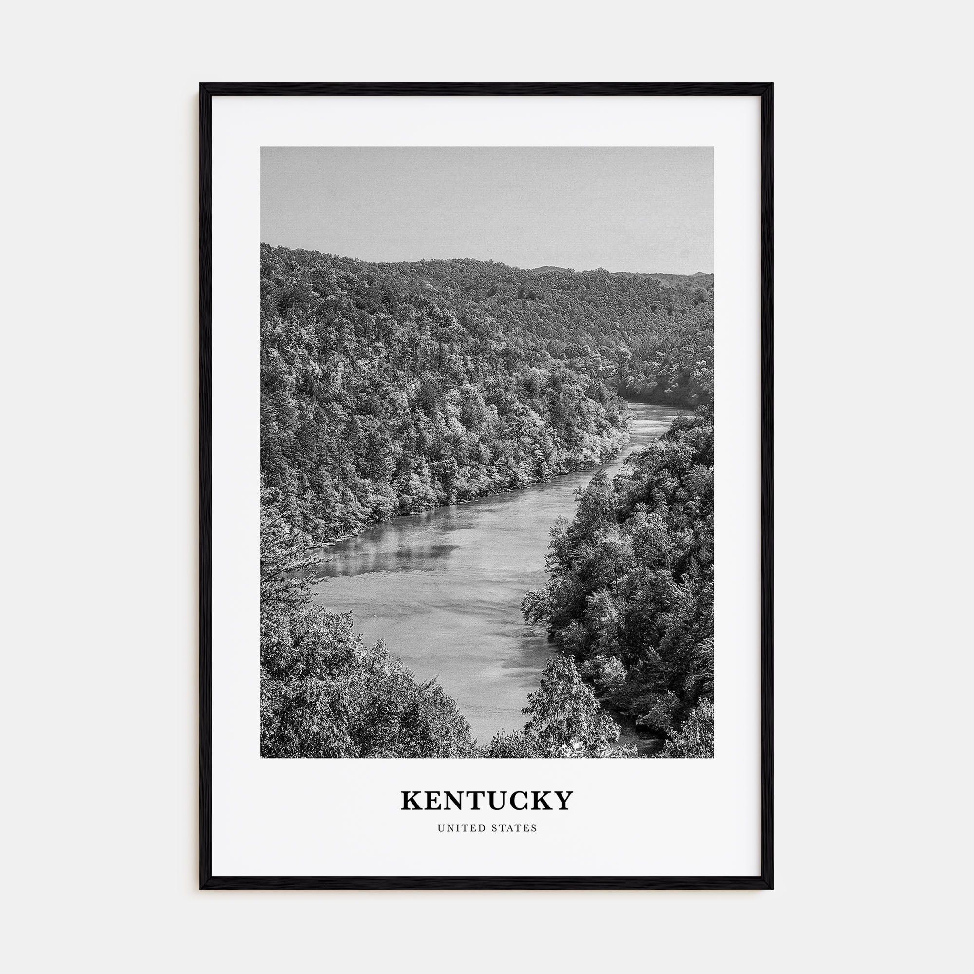 Kentucky Portrait B&W Poster