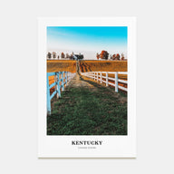 Kentucky Portrait Color Poster