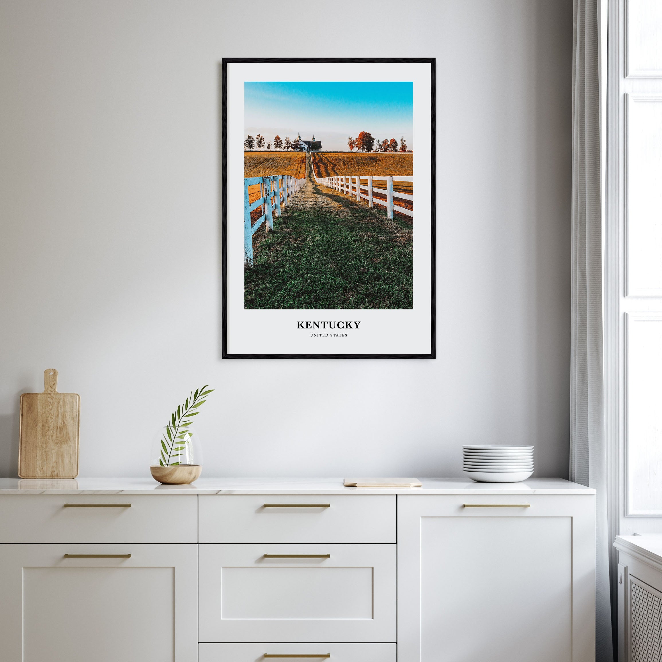 Kentucky Portrait Color Poster