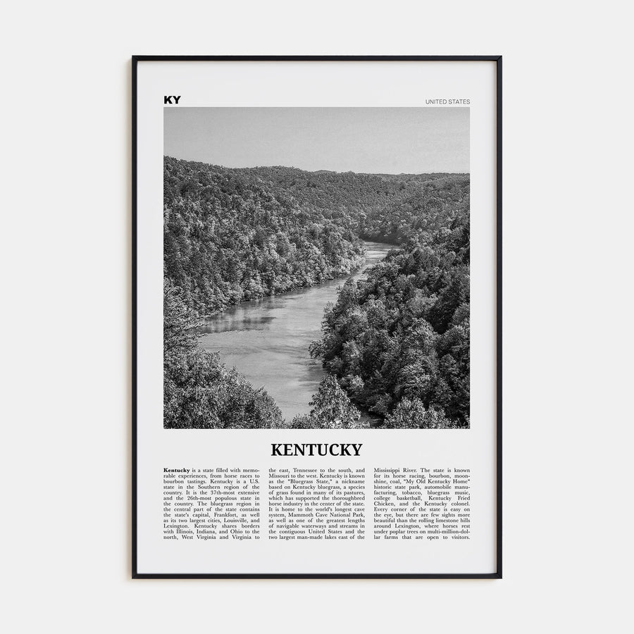 Kentucky Travel B&W No 1 Poster