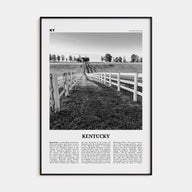 Kentucky Travel B&W No 2 Poster