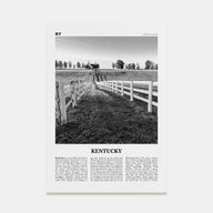 Kentucky Travel B&W No 2 Poster