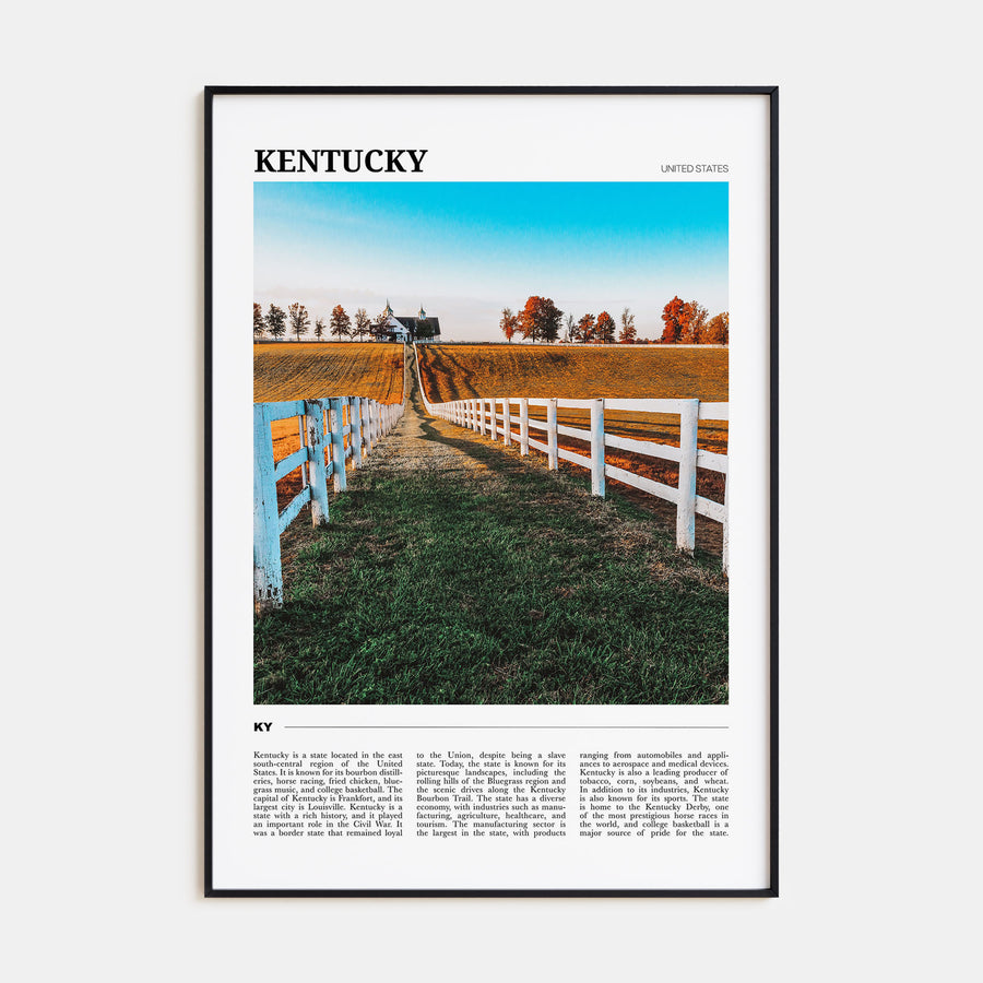 Kentucky Travel Color Poster