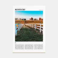 Kentucky Travel Color Poster