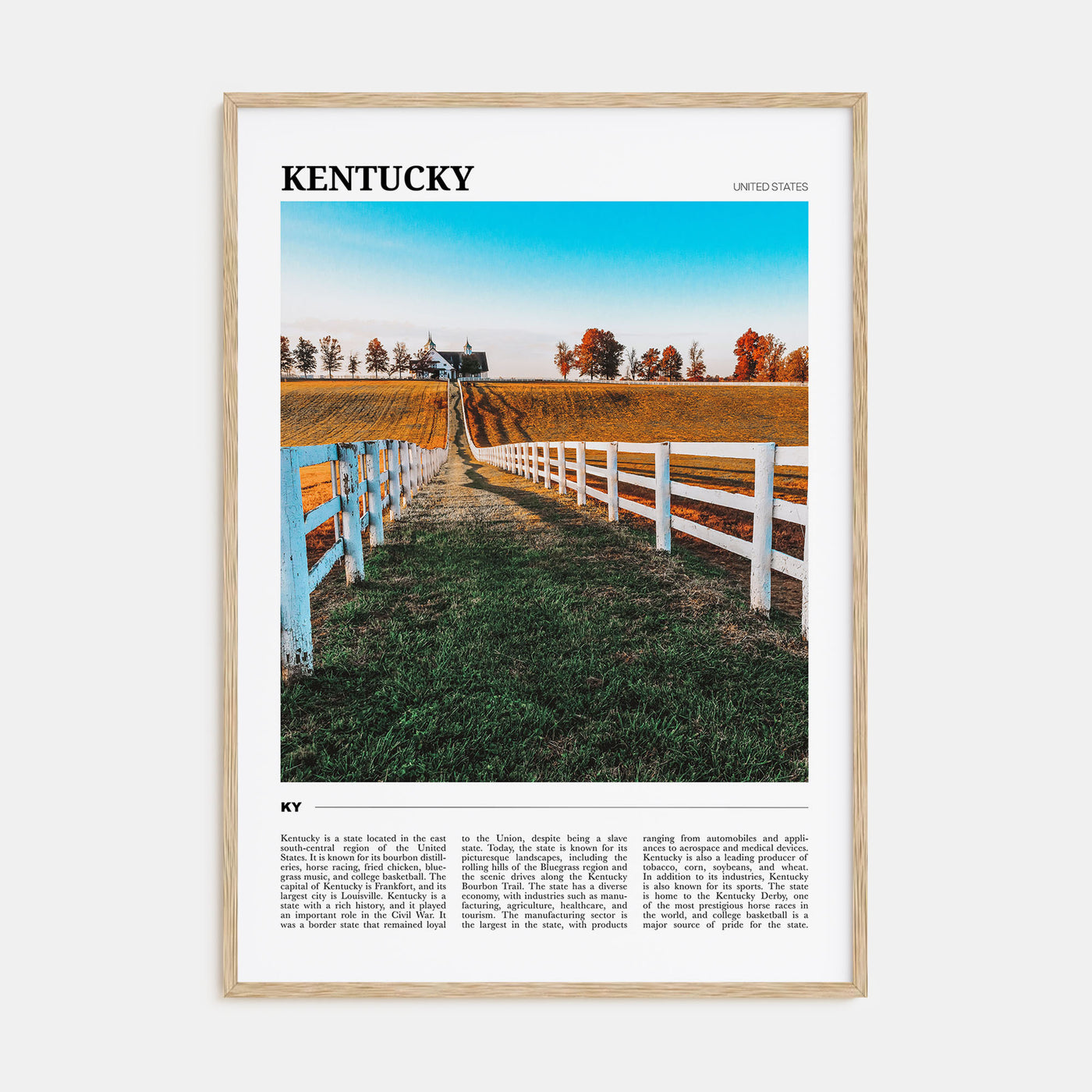Kentucky Travel Color Poster