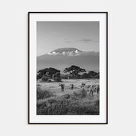 Kenya Photo B&W Poster