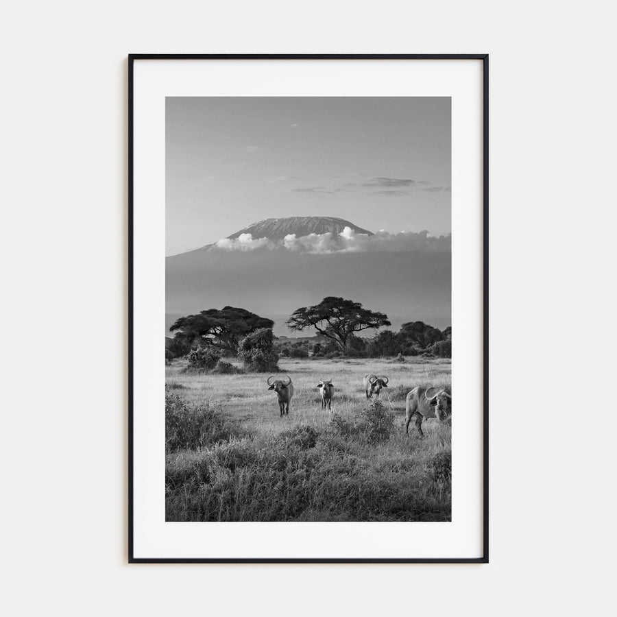 Kenya Photo B&W Poster