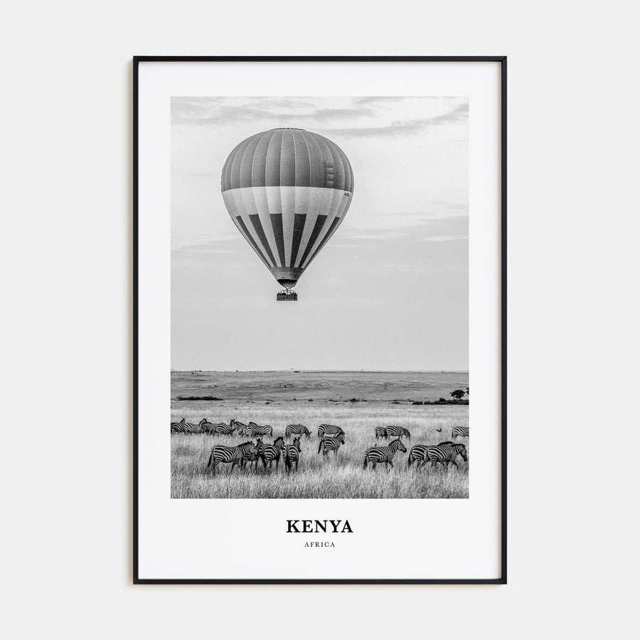 Kenya Portrait B&W Poster