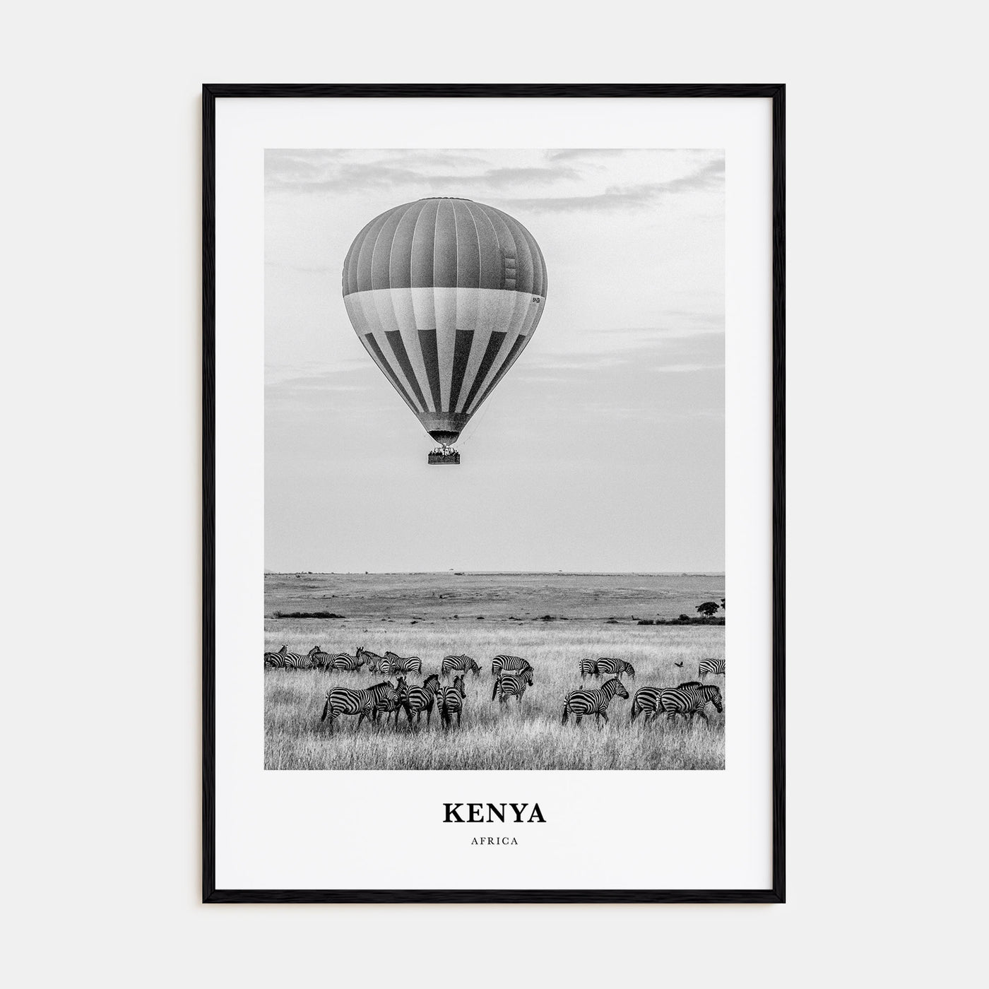Kenya Portrait B&W Poster
