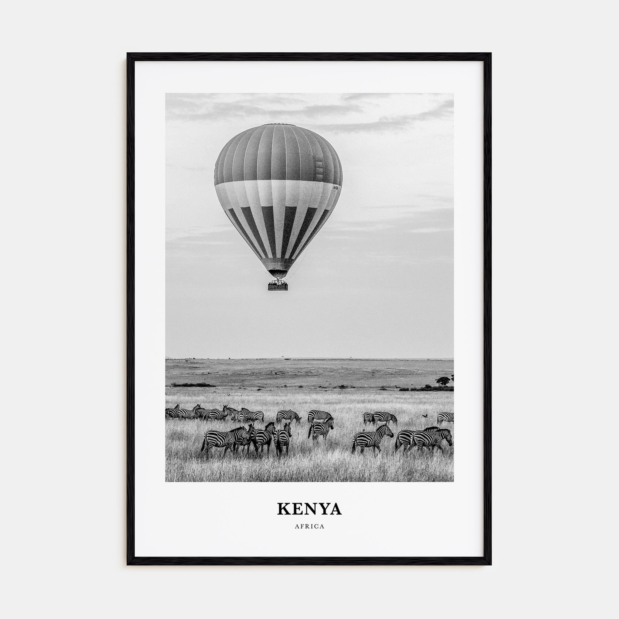 Kenya Portrait B&W Poster