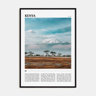 Kenya Travel Color Poster