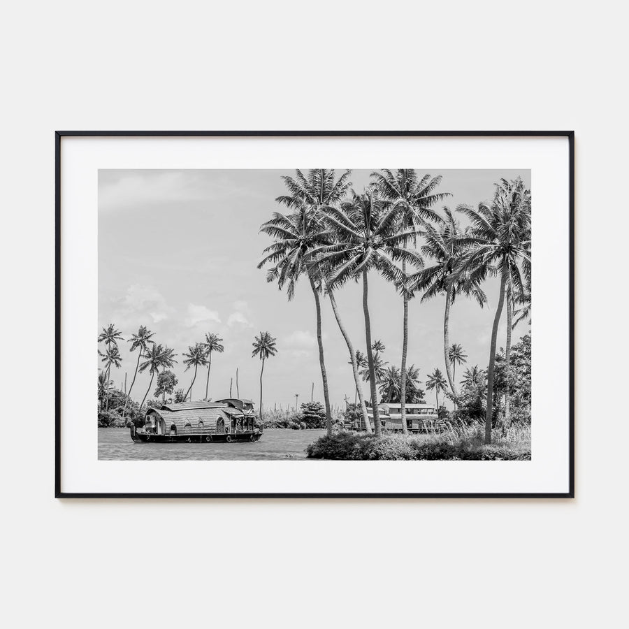 Kerala Landscape B&W Poster