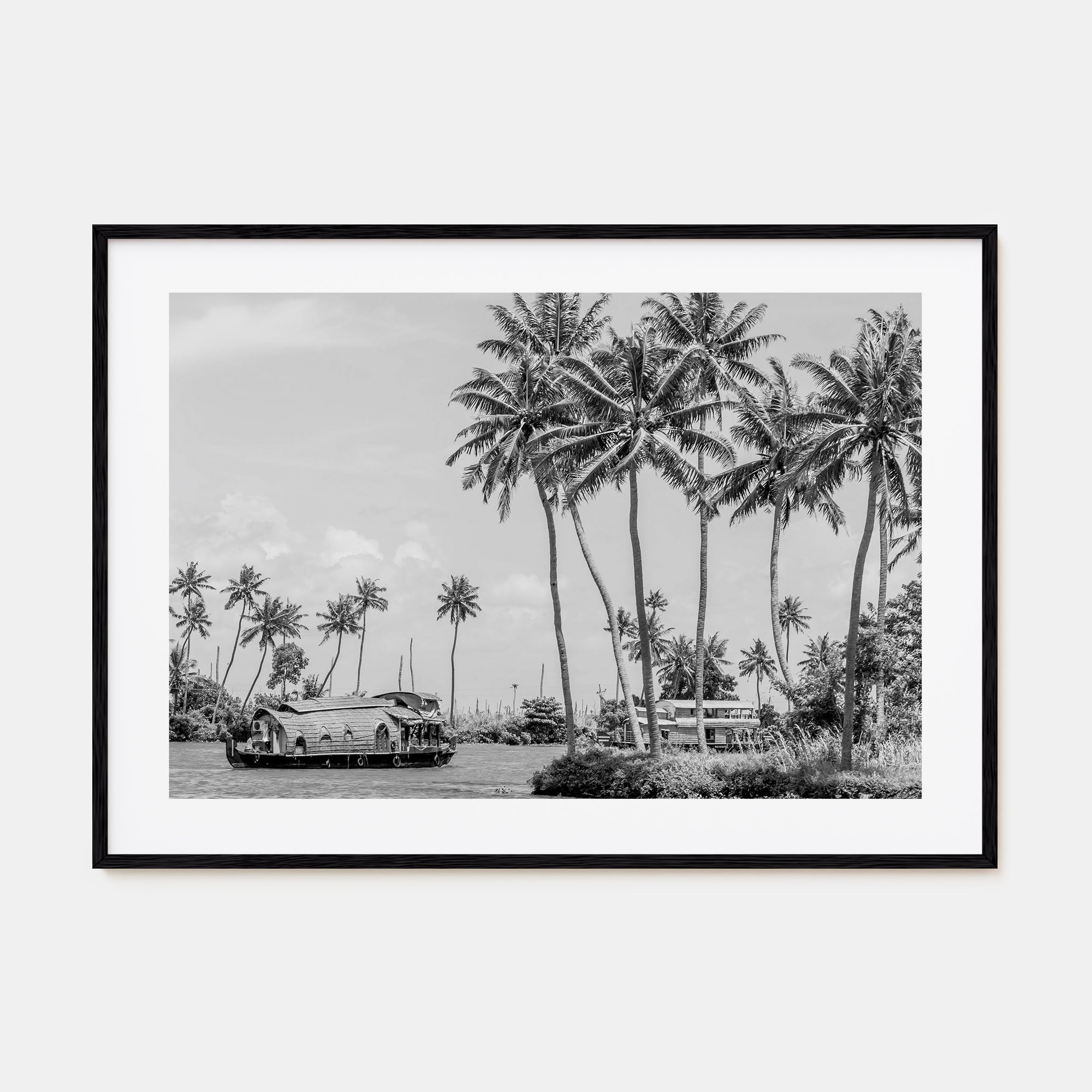 Kerala Landscape B&W Poster