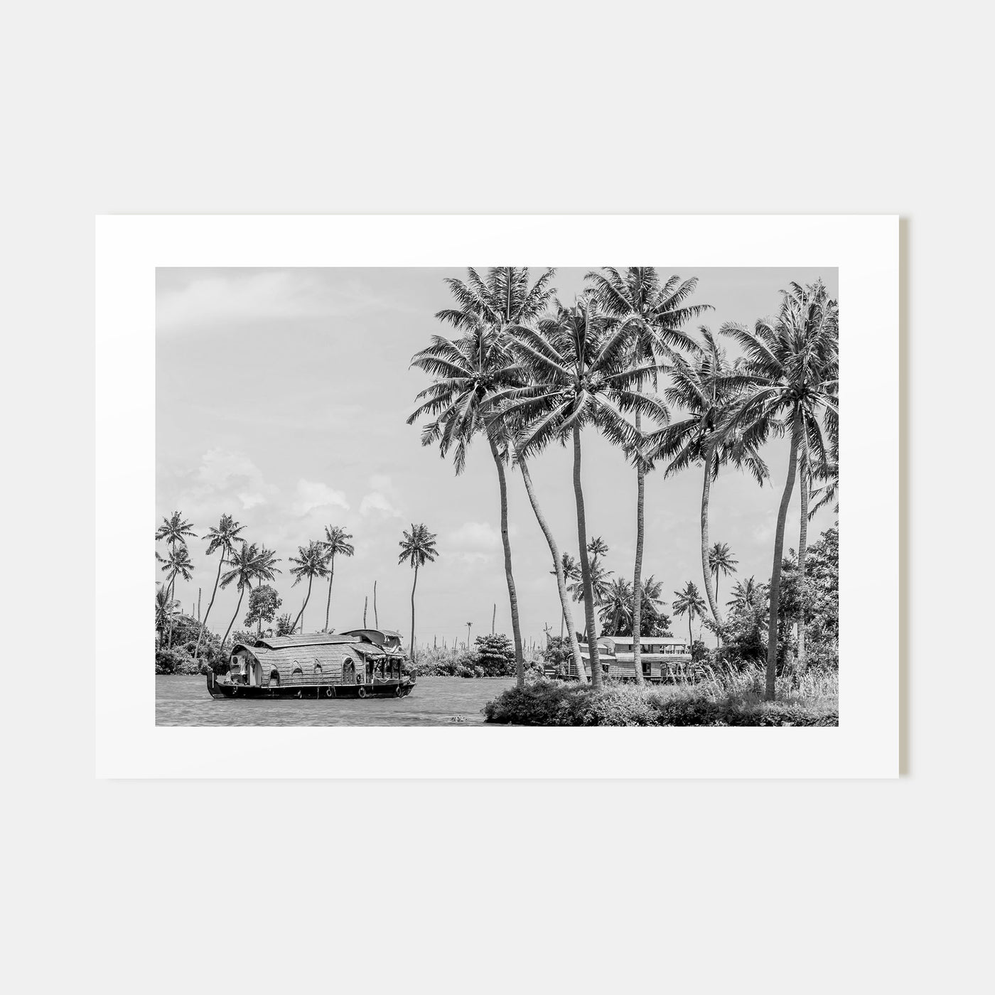 Kerala Landscape B&W Poster