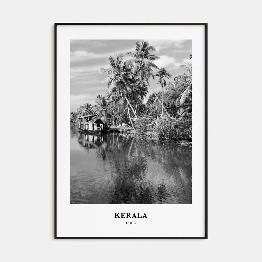 Kerala Portrait B&W Poster