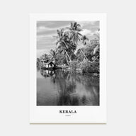 Kerala Portrait B&W Poster