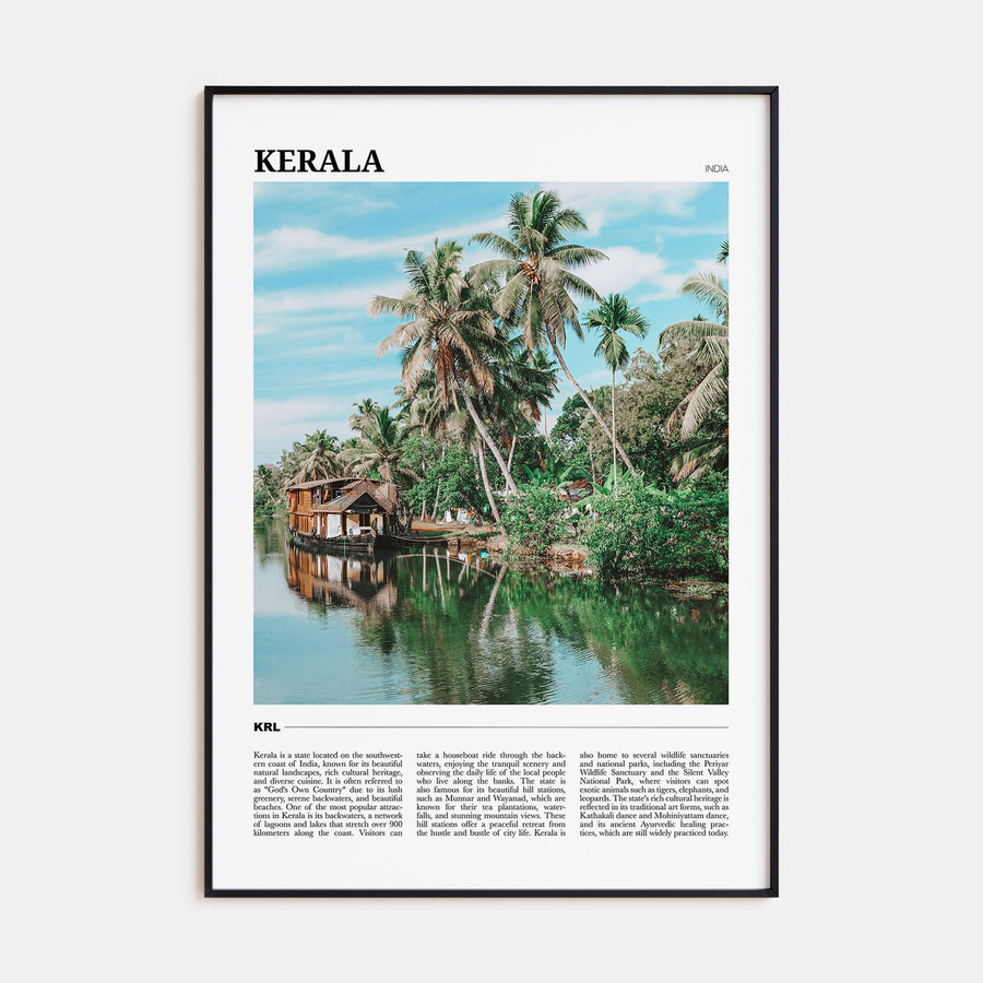 Kerala Travel Color Poster